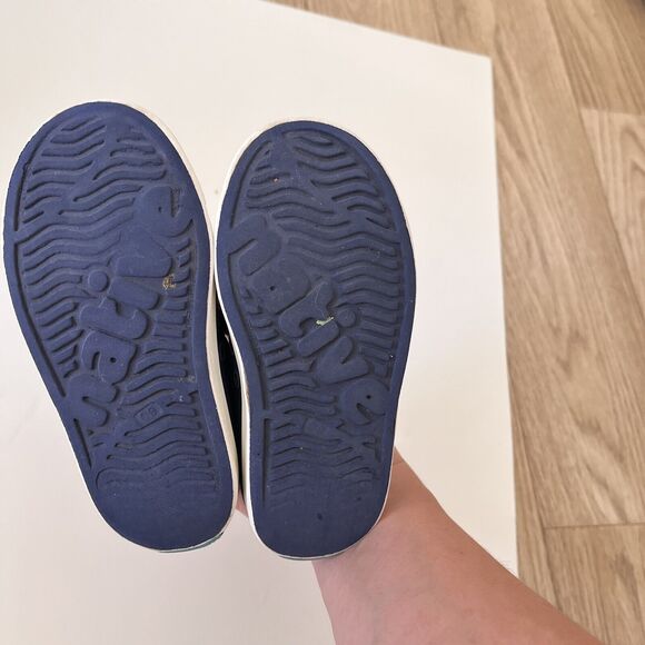 Native Shoes Regatta Blue & Shell White - Jefferson Kids Waterproof - Kids 9 - Picture 6 of 8